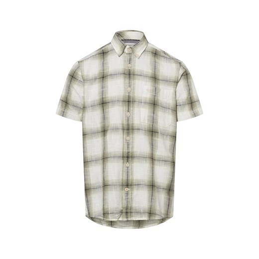 Camel Active Męska koszula casual Mężczyźni Regular Fit Bawełna biały w kratkę ze sklepu vangraaf w kategorii Koszule męskie - zdjęcie 180447253