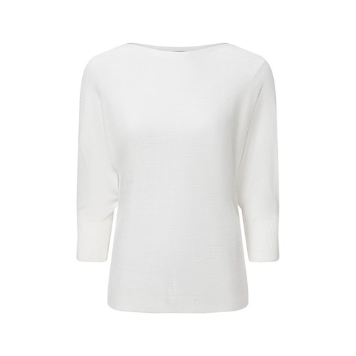 Franco Callegari Sweter damski z dzianiny Kobiety drobna dzianina écru jednolity ze sklepu vangraaf w kategorii Swetry damskie - zdjęcie 180447303