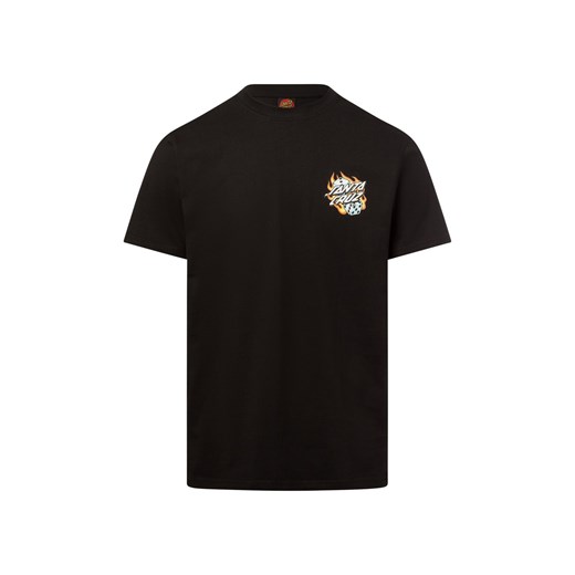 Santa Cruz Koszulka męska - Płonące kości Mężczyźni Bawełna czarny jednolity ze sklepu vangraaf w kategorii T-shirty męskie - zdjęcie 180447312