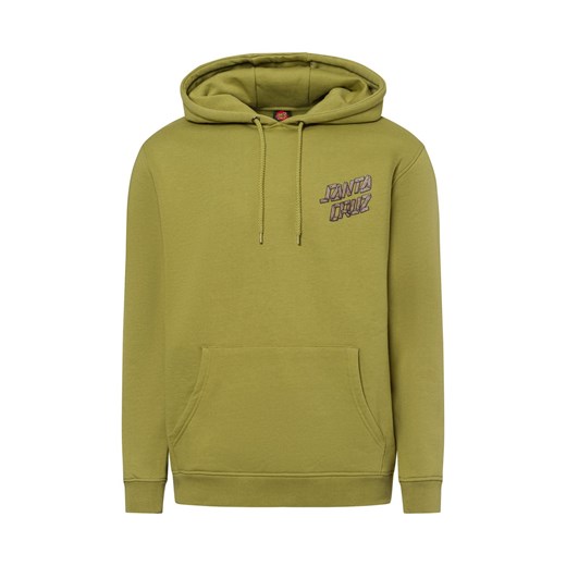 Santa Cruz Bluza męska z kapturem - Screaming Grizzly Mężczyźni kiwi jednolity ze sklepu vangraaf w kategorii Bluzy męskie - zdjęcie 180447313