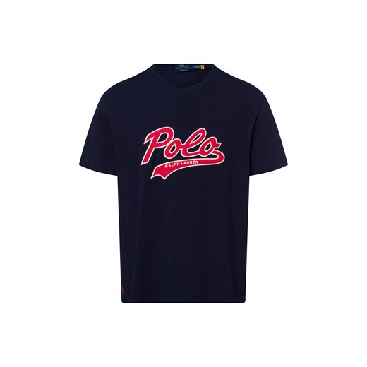 Polo Ralph Lauren Koszulka męska Mężczyźni Bawełna granatowy jednolity ze sklepu vangraaf w kategorii T-shirty męskie - zdjęcie 180447344