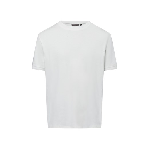 Finshley & Harding Koszulka męska Mężczyźni Bawełna biały jednolity ze sklepu vangraaf w kategorii T-shirty męskie - zdjęcie 180447361