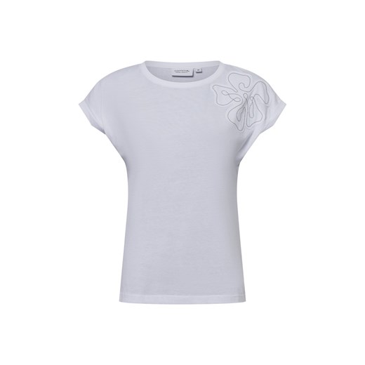 comma casual identity Koszulka damska Kobiety Bawełna biały jednolity ze sklepu vangraaf w kategorii Bluzki damskie - zdjęcie 180447403