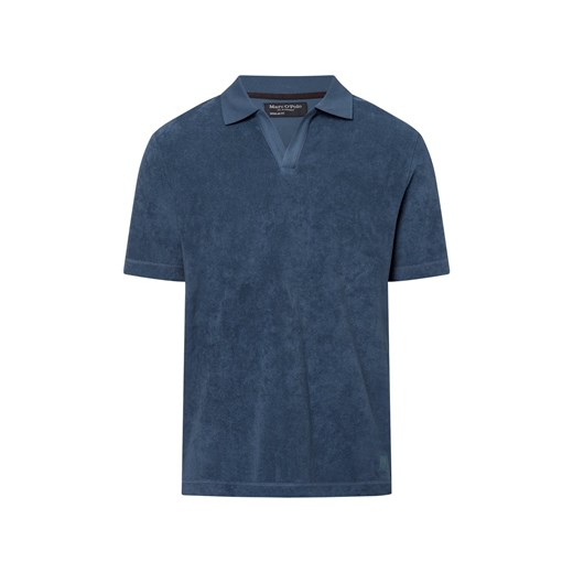 Marc O'Polo Męska koszulka polo Mężczyźni Bawełna indygo jednolity ze sklepu vangraaf w kategorii T-shirty męskie - zdjęcie 180447412