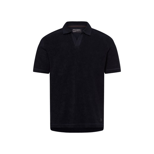 Marc O'Polo Męska koszulka polo Mężczyźni Bawełna granatowy jednolity ze sklepu vangraaf w kategorii T-shirty męskie - zdjęcie 180447413
