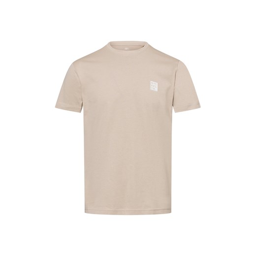 Nils Sundström Koszulka męska Mężczyźni Bawełna beżowy marmurkowy ze sklepu vangraaf w kategorii T-shirty męskie - zdjęcie 180447470