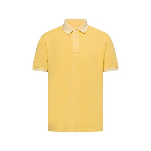 Gant Męska koszulka polo piqué Mężczyźni Bawełna cytrynowy jednolity ze sklepu vangraaf w kategorii T-shirty męskie - zdjęcie 180447503