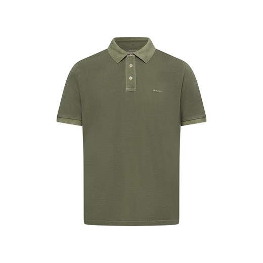 Gant Męska koszulka polo piqué Mężczyźni Bawełna khaki jednolity ze sklepu vangraaf w kategorii T-shirty męskie - zdjęcie 180447504