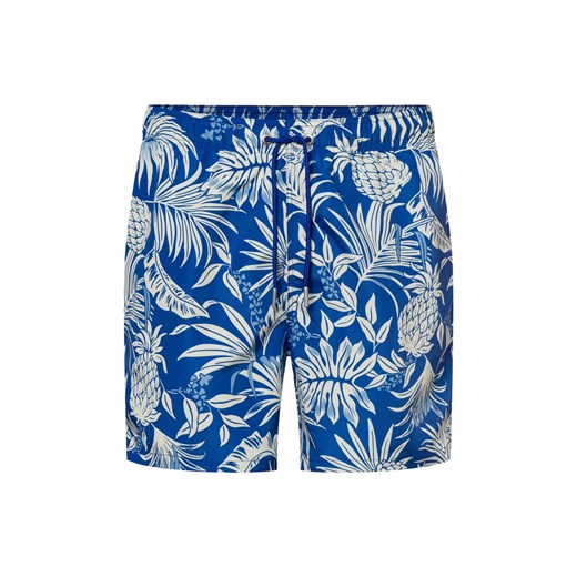 Gant Męskie spodenki kąpielowe - Rich Blue Mężczyźni niebieski wzorzysty ze sklepu vangraaf w kategorii Kąpielówki - zdjęcie 180447510