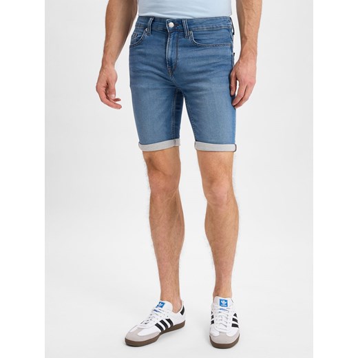 Only&Sons Męskie spodenki jeansowe - Noos Mężczyźni medium stone jednolity ze sklepu vangraaf w kategorii Spodenki męskie - zdjęcie 180447530