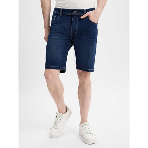Bugatti Bermudy Mężczyźni denim jednolity ze sklepu vangraaf w kategorii Spodenki męskie - zdjęcie 180447563