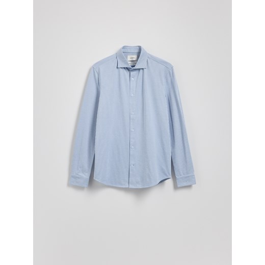 Reserved - Prążkowana koszula slim fit - jasnoniebieski Reserved S Reserved