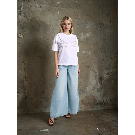 Bluzka damska Sinsay z okrągłym dekoltem 