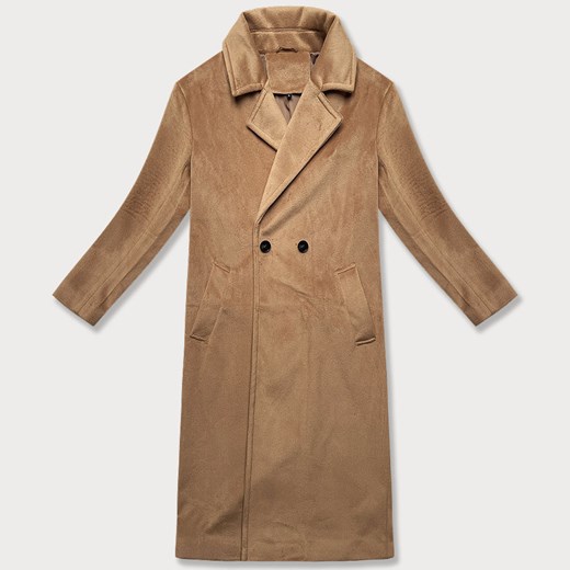 Damski płaszcz przejściowy oversize J Style camel (11Z8161) ze sklepu goodlookin.pl w kategorii Płaszcze damskie - zdjęcie 180449390