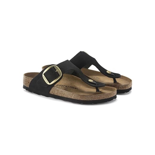 Birkenstock Skórzane japonki &quot;Gizeh&quot; w kolorze czarnym 41 Limango Polska okazja