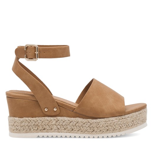 Sandały JENNY WS109-07 Brązowy ze sklepu eobuwie.pl w kategorii Espadryle damskie - zdjęcie 180450272