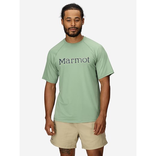 Marmot Koszulka funkcyjna &quot;Windridge Graphic&quot; w kolorze turkusowym ze sklepu Limango Polska w kategorii T-shirty męskie - zdjęcie 180453433