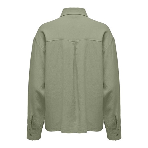 Zielona koszula damska ONLY z kołnierzykiem 