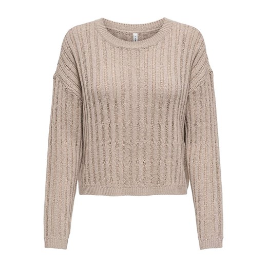 ONLY Sweter w kolorze beżowym ze sklepu Limango Polska w kategorii Swetry damskie - zdjęcie 180453892
