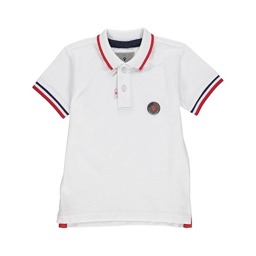 Peak Mountain Koszulka polo w kolorze białym ze sklepu Limango Polska w kategorii T-shirty chłopięce - zdjęcie 180454480