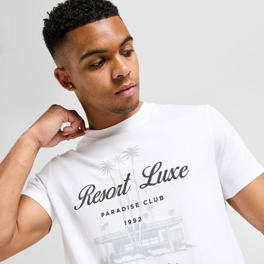 MCKENZIE T-SHIRT RESORT TEE WHT-WHT ze sklepu JD Sports  w kategorii T-shirty męskie - zdjęcie 180454672
