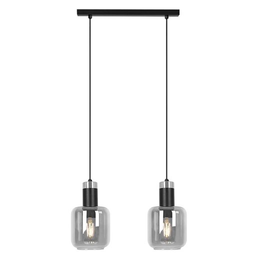 Lampa wisząca z podwójnym kloszem grafitowa E4-H88 ze sklepu Edinos.pl w kategorii Lampy wiszące - zdjęcie 180454753