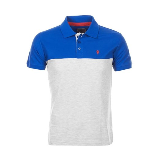 Peak Mountain Koszulka polo &quot;Caloste&quot; w kolorze niebiesko-białym ze sklepu Limango Polska w kategorii T-shirty męskie - zdjęcie 180455074