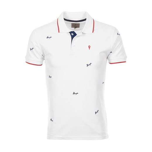 Peak Mountain Koszulka polo &quot;Clamar&quot; w kolorze białym ze sklepu Limango Polska w kategorii T-shirty męskie - zdjęcie 180455082