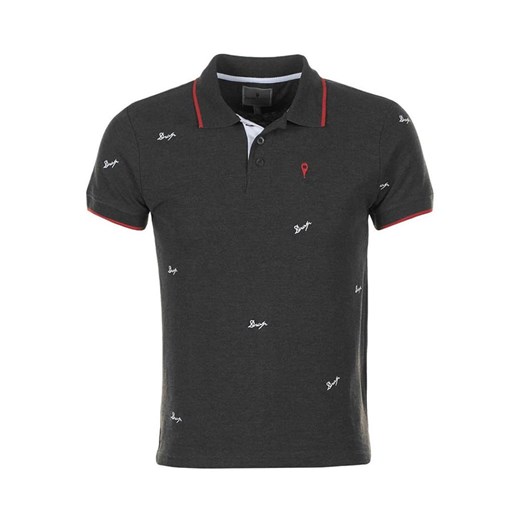 Peak Mountain Koszulka polo &quot;Clamar&quot; w kolorze antracytowym ze sklepu Limango Polska w kategorii T-shirty męskie - zdjęcie 180455090