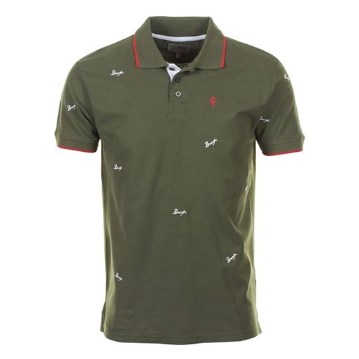 Peak Mountain Koszulka polo &quot;Clamar&quot; w kolorze khaki ze sklepu Limango Polska w kategorii T-shirty męskie - zdjęcie 180455094