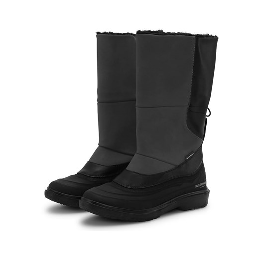 Ilse Jacobsen Skórzane kozaki zimowe w kolorze czarnym Ilse Jacobsen 39 promocja Limango Polska