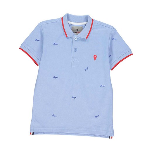 Peak Mountain Koszulka polo w kolorze błękitnym ze sklepu Limango Polska w kategorii T-shirty chłopięce - zdjęcie 180455893