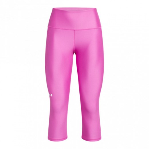 Damskie legginsy treningowe Under Armour Tech Hi Capri - różowe ze sklepu Sportstylestory.com w kategorii Spodnie damskie - zdjęcie 180456942