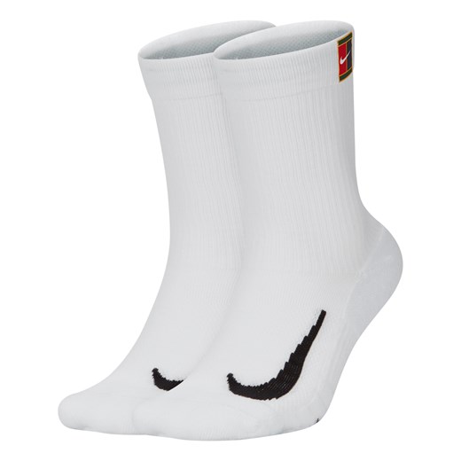 Klasyczne skarpety do tenisa NikeCourt Multiplier Cushioned (2 pary) - Biel ze sklepu Nike poland w kategorii Skarpetki męskie - zdjęcie 180456992