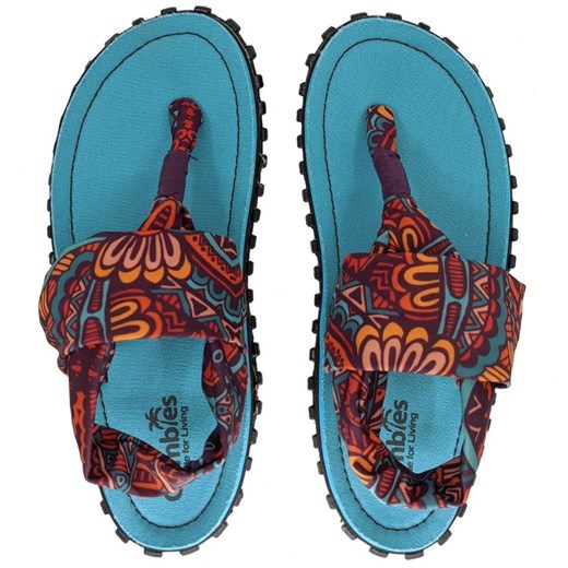 Japonki Gumbies Slingback W G-SB-WN-TRVN wielokolorowe ze sklepu ButyModne.pl w kategorii Sandały damskie - zdjęcie 180457560
