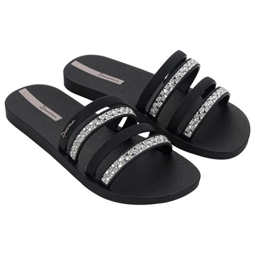 Klapki Ipanema Chic Slide Fem W 83707 BE140 czarne ze sklepu ButyModne.pl w kategorii Klapki damskie - zdjęcie 180457590