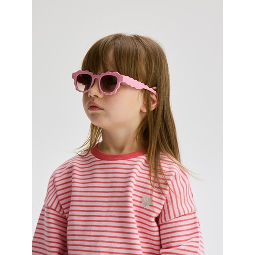 Reserved - Okulary przeciwsłoneczne - różowy Reserved ONE SIZE Reserved
