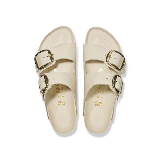 Birkenstock Skórzane klapki &quot;Arizona&quot; w kolorze kremowym 38 wyprzedaż Limango Polska