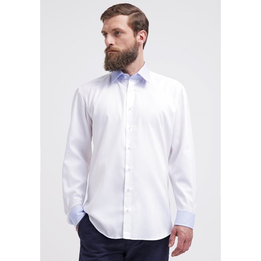 Eterna SLIM FIT Koszula weiss zalando bialy zapinane