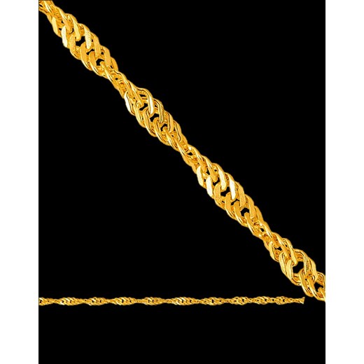 bransoletka złota łańcuszkowa 19cm jubiler-pl czarny 