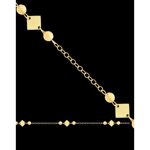 19cm bransoletka złota czarująca jubiler-pl czarny 