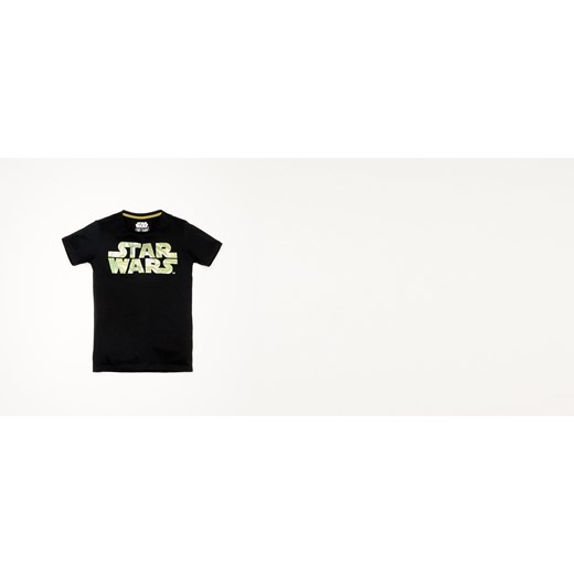 T-shirt z nadrukiem STAR WARS reserved czarny T-shirty męskie z krótkim rękawem