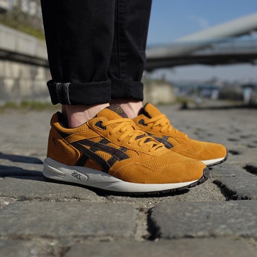 BUTY ASICS GEL SAGA "Bamboo Pack" H526L 7162 sneakerstudio-pl zolty skóra