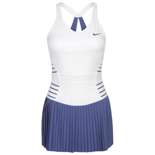 Nike Performance MARIA PARIS Sukienka sportowa white/blue legend zalando niebieski na spacer
