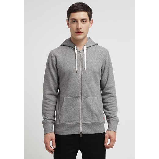 Levi's® Bluza rozpinana medium grey zalando szary Bluzy męskie rozpinane