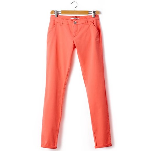 Spodnie chino, długość 34 la-redoute-pl pomaranczowy bawełna