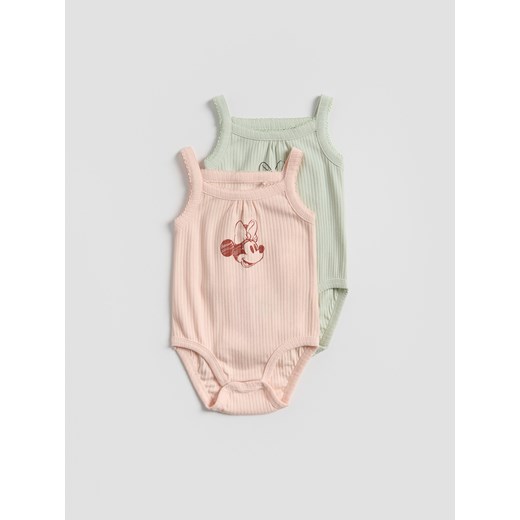 Reserved - Body Minnie Mouse 2 pack - pastelowy róż ze sklepu Reserved w kategorii Odzież dla niemowląt - zdjęcie 181031322