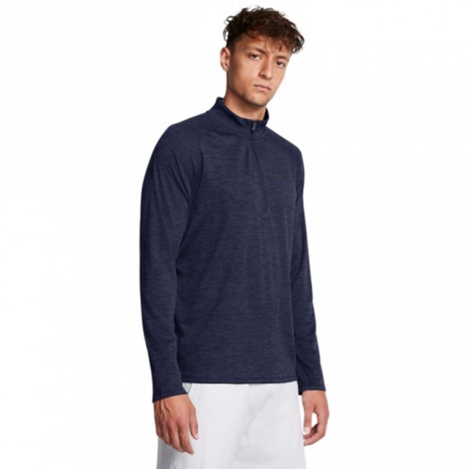 Męski longsleeve treningowy Under Armour UA Tech Textured 1/2 Zip - granatowy Under Armour L promocyjna cena Sportstylestory.com
