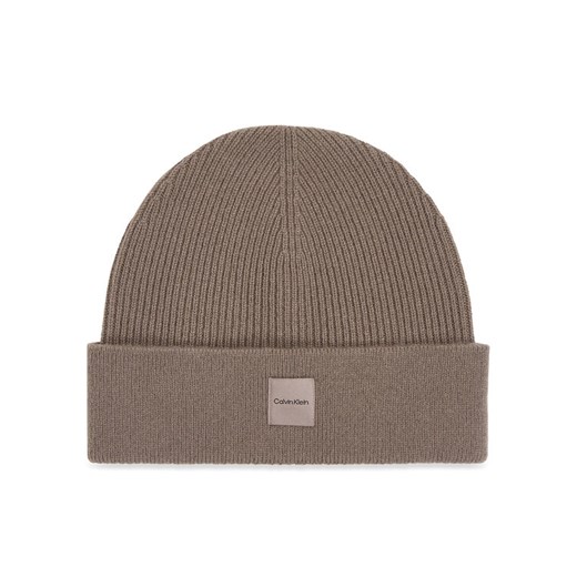 Calvin Klein Czapka Chunky K60K612584 Beżowy ze sklepu MODIVO w kategorii Czapki zimowe damskie - zdjęcie 181033274