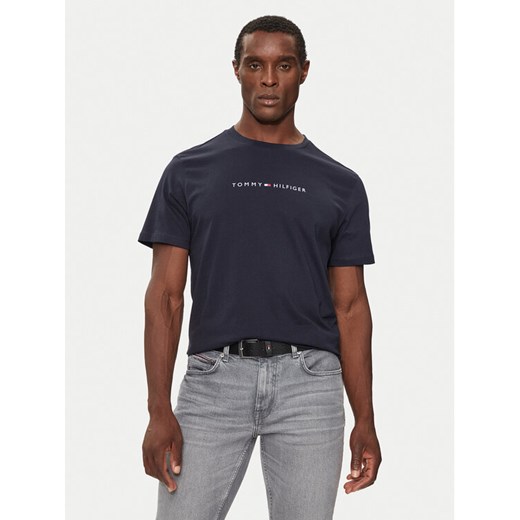 Tommy Hilfiger T-Shirt UM0UM03344 Granatowy Regular Fit ze sklepu MODIVO w kategorii T-shirty męskie - zdjęcie 181033613